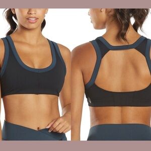 NEW FREE PEOPLE rebel Sport bra in navy/Black Size S